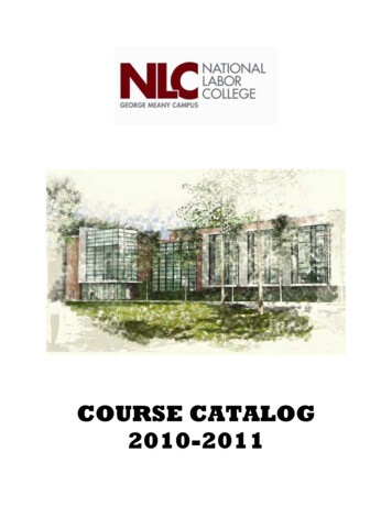 2010-2011 Course Catalog - 4-13-11