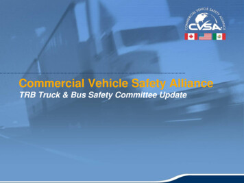 TRB Truck & Bus Safety Committee Update