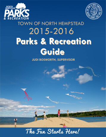 TOWN OF NORTH HEMPSTEAD 2015-2016 Parks & 