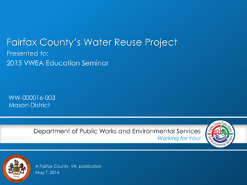Fairfax County’s Water Reuse Project
