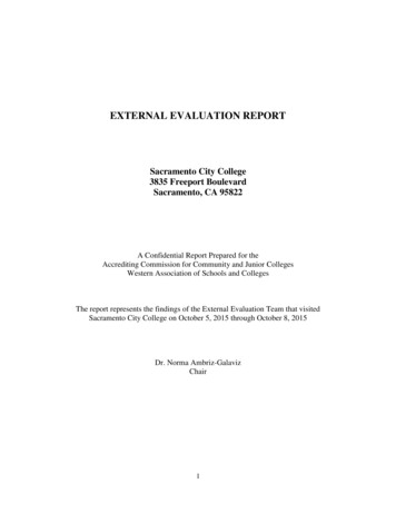 EXTERNAL EVALUATION REPORT