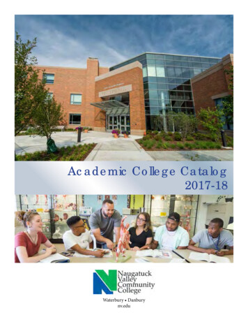 Academic College Catalog 2017-18 - Welcome To NVCC! 
