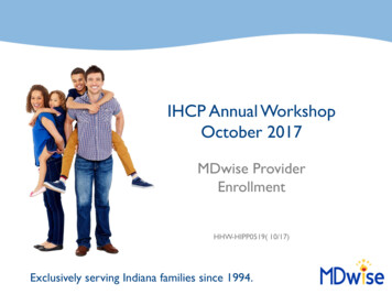 IHCP Annual Workshop October 2017