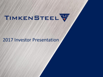 2017 Investor Presentation