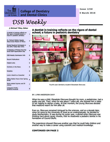 Issue 1258 9 March 2018 - College Of Dentistry And Dental .