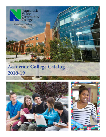 2018-19 College Catalog - Welcome To NVCC!