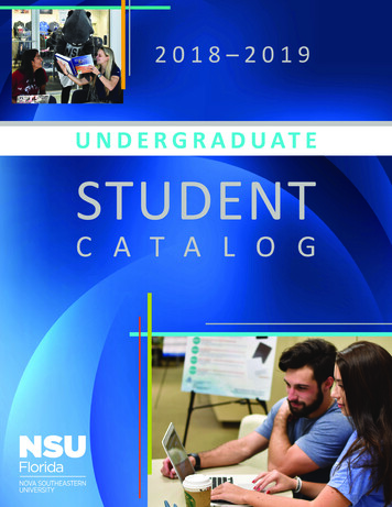 Nova Southeastern University Undergraduate Student 