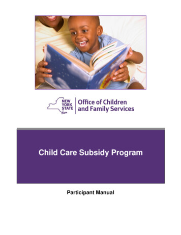 Child Care Subsidy Program