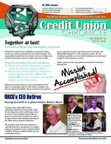 PROTECTING YOURSELF - CREDIT CARDS 5 Credit Union