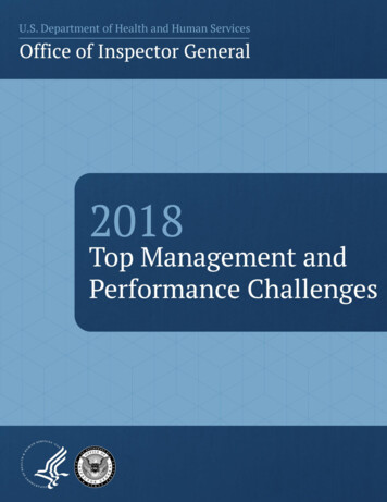 2018 Top Management And Performance Challenges Facing 