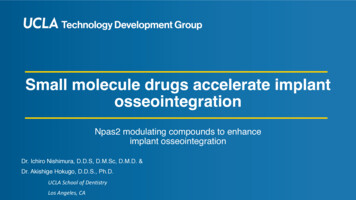 Small Molecule Drugs Accelerate Implant Osseointegration