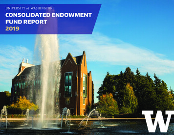 CONSOLIDATED ENDOWMENT FUND REPORT 2019