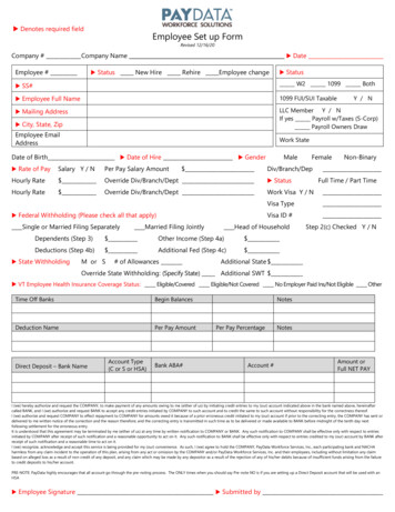 Denotes Required Field Employee Set Up Form