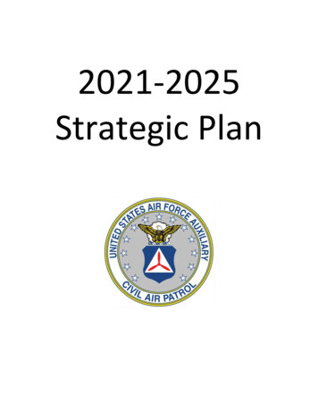 2021 -2025 Strategic Plan - Gocivilairpatrol 