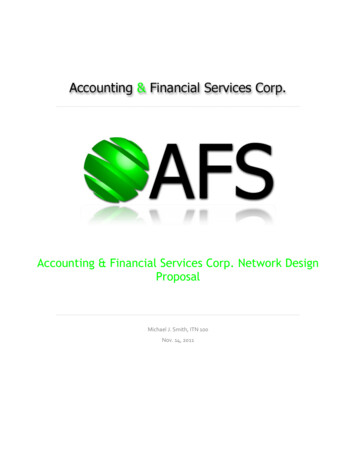 Accounting & Financial Services Corp. Network Design 