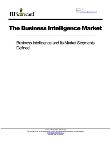 The Business Intelligence Market - Donuts