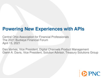 Powering New Experiences With APIs