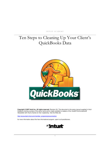 INTUIT ACADEMY Ten Steps To Cleaning Up Your Client’s .