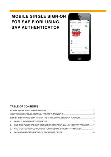 Mobile SSO For SAP Fiori - Step-by-Step Guide