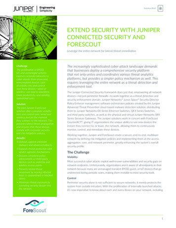 Extend Security With Juniper Connected Security And ForeScout