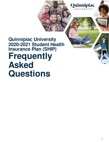 Quinnipiac University 2020-2021 Student Health Insurance .