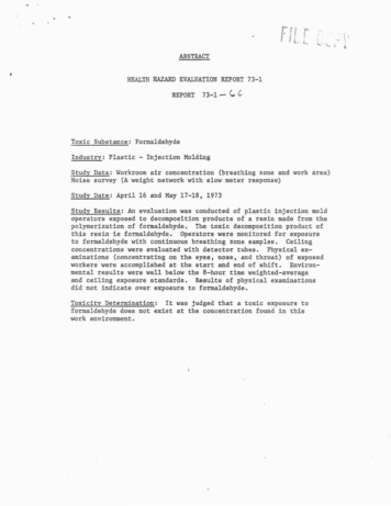 Health Hazard Evaluation Report 1973-0001-0066