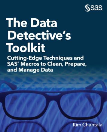 The Data Detective's Toolkit - SAS