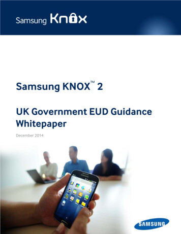 UK Government EUD Guidance Whitepaper