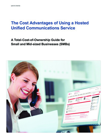 The Cost Advantages Of Using A Hosted Unified .