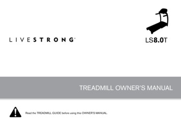 Read The TREADMILL GUIDE Before Using This OWNER’S 