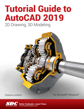 Tutorial Guide To AutoCAD 2019 - SDC Publications
