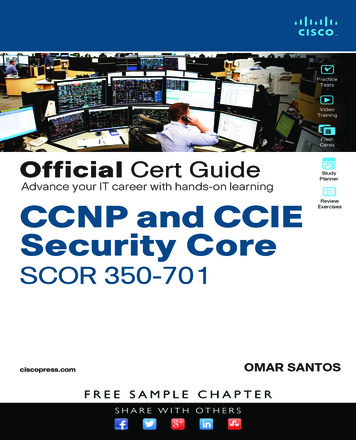 CCNP And CCIE Security Core SCOR 350-701 Official Cert .