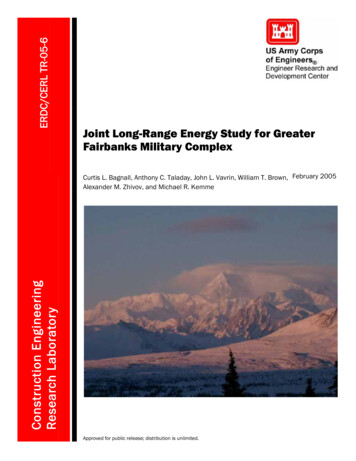 Joint Long-Range Energy Study For Greater Fairbanks .