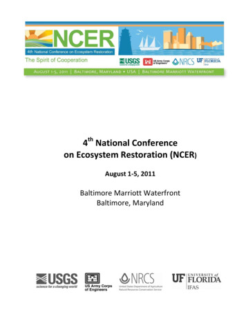 4th National Conference On Ecosystem Restoration