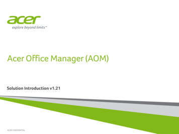 Acer Office Manager (AOM)