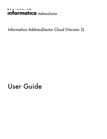Informatica AddressDoctor Cloud (Version 2)