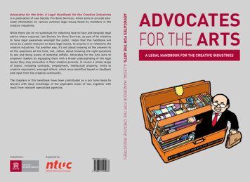 Advocates For The Arts: A Legal Handbook For The Creative .