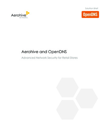 Aerohive And OpenDNS
