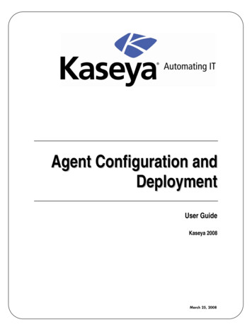 Agent Configuration And Deployment - Kaseya