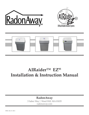 AIRaider EZ Installation & Instruction Manual