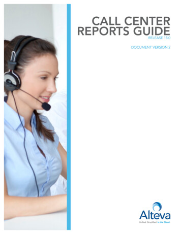 CALL CENTER REPORTS GUIDE - Momentum Telecom