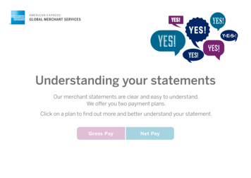 American Express How To Understand Your Statement