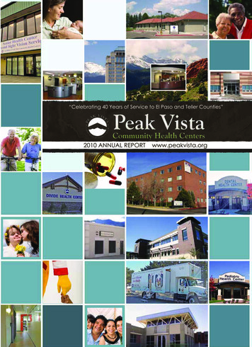 PEAK VISTA COMMUNITY HEALTH CENTERS KEY FACTS - 