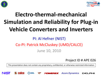 Electro-thermal-mechanical Simulation And Reliability For .