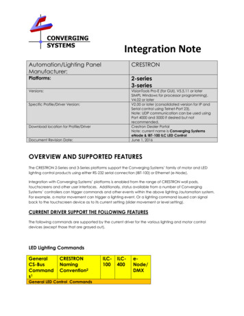Integration Note - Converging Systems
