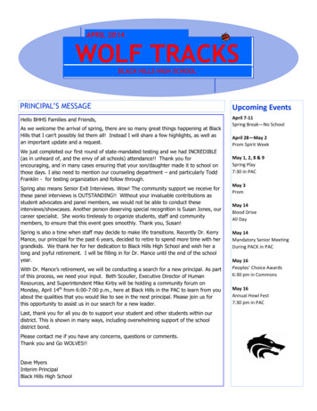 APRIL 2014 WOLF TRACKS - Tumwater School District