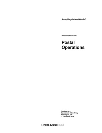 Postal Operations
