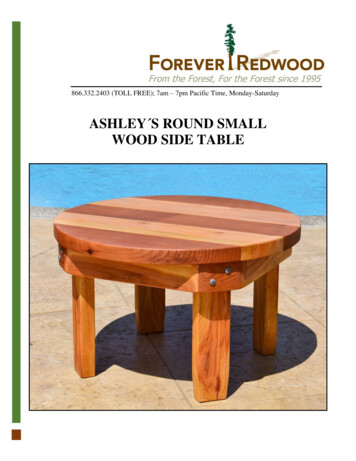 ASHLEY S ROUND SMALL WOOD SIDE TABLE