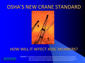 OSHA’S NEW RANE STANDARD - Miningquiz 