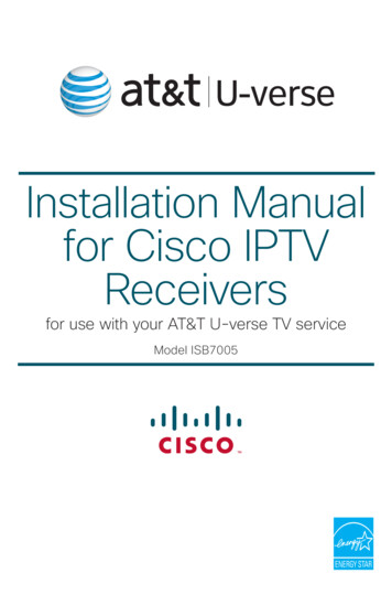 Installation Manual For Cisco IPTV Receivers